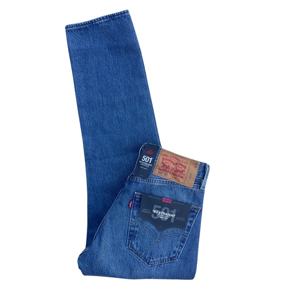 Levi’s 501® ‘93 Straight Crop Jeans On My Radio - Blue - Picture 14 of 16